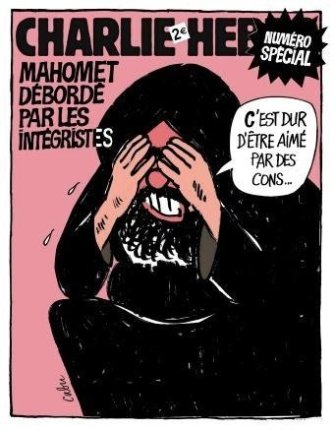 Charlie Hebdos solidaritetstegning til JP under Muhammedkrisen